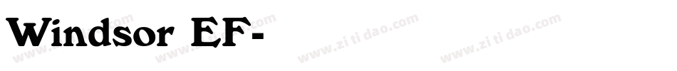 Windsor EF字体转换